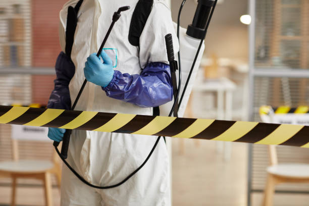 Professional Sewage Cleanup technician working in Clarksville, VA